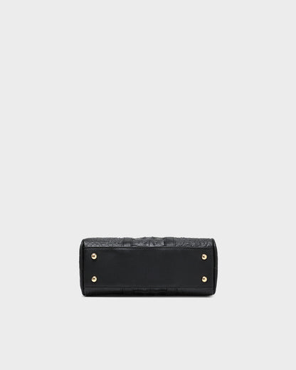 Apollo 2 Reptile Crossbody Bag in Black