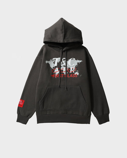 First Class Hoodie & Sweats Set in Grey