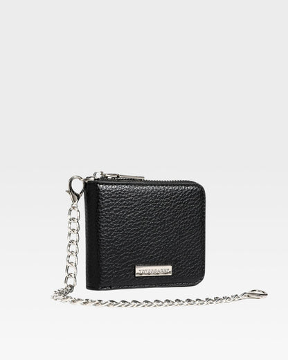 Mini Chain Wallet in Black