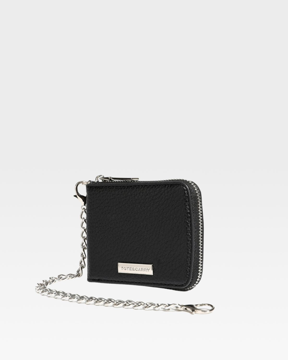 Mini Chain Wallet in Black