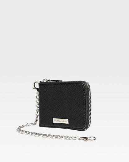 Mini Chain Wallet in Black