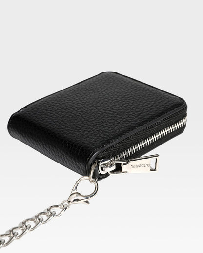 Mini Chain Wallet in Black