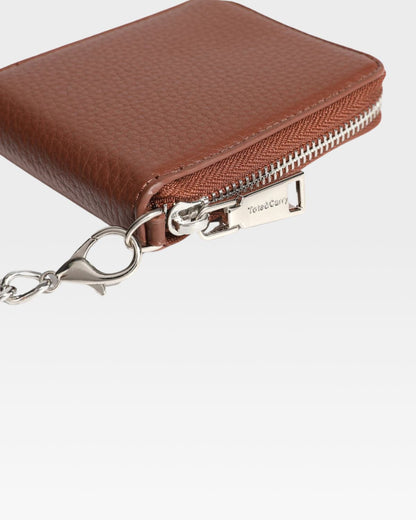 Mini Chain Wallet in Brown