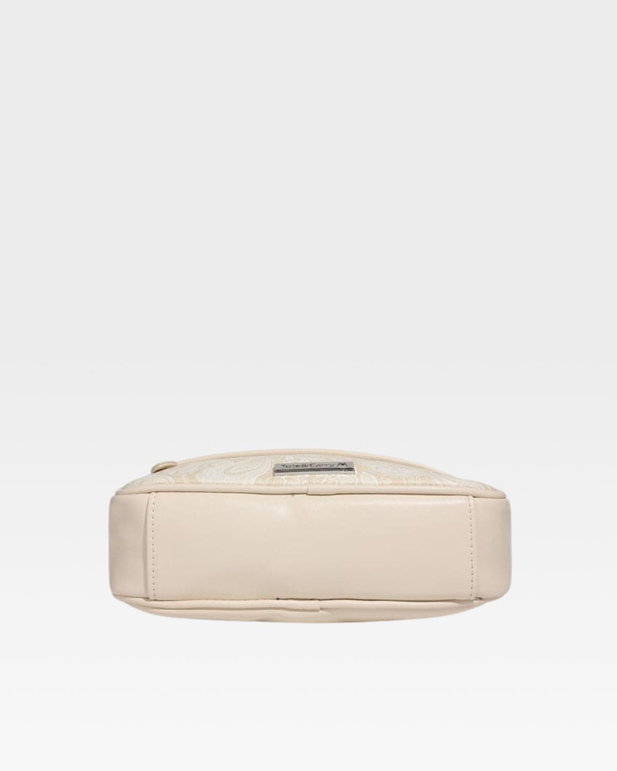 Paisley Crossbody Messenger Bag in Beige