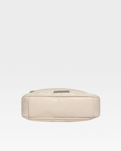 Paisley Crossbody Messenger Bag in Beige